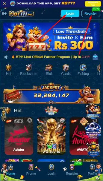 BT111 register and login
