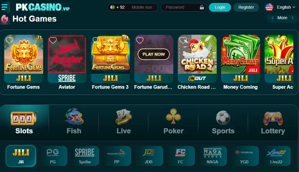 PK casino Games