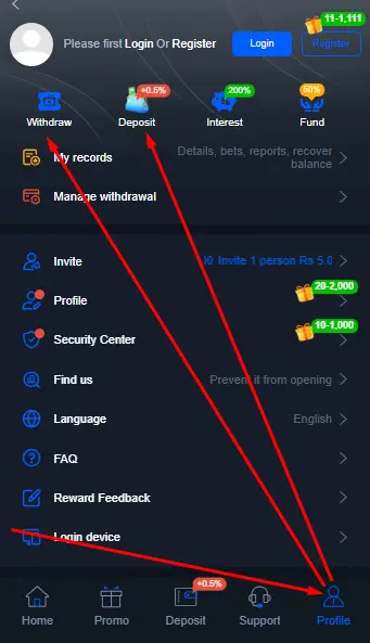 X111 withdraw