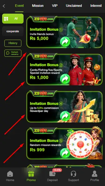 ZS 999 Bonuses